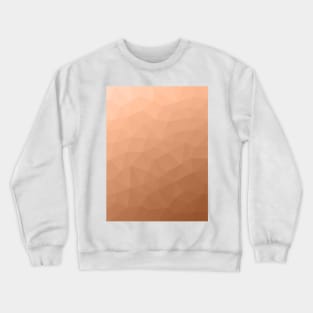 Peach orange ombre gradient geometric mesh pattern Triangle design of 2024 Crewneck Sweatshirt